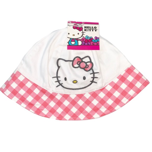 Hello Kitty Girls Pink or White Beach Summer Sun Bucket Hat